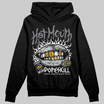 Jordan 4 “Fear” DopeSkill Hoodie Sweatshirt Hot Mouth Graphic Streetwear - Black