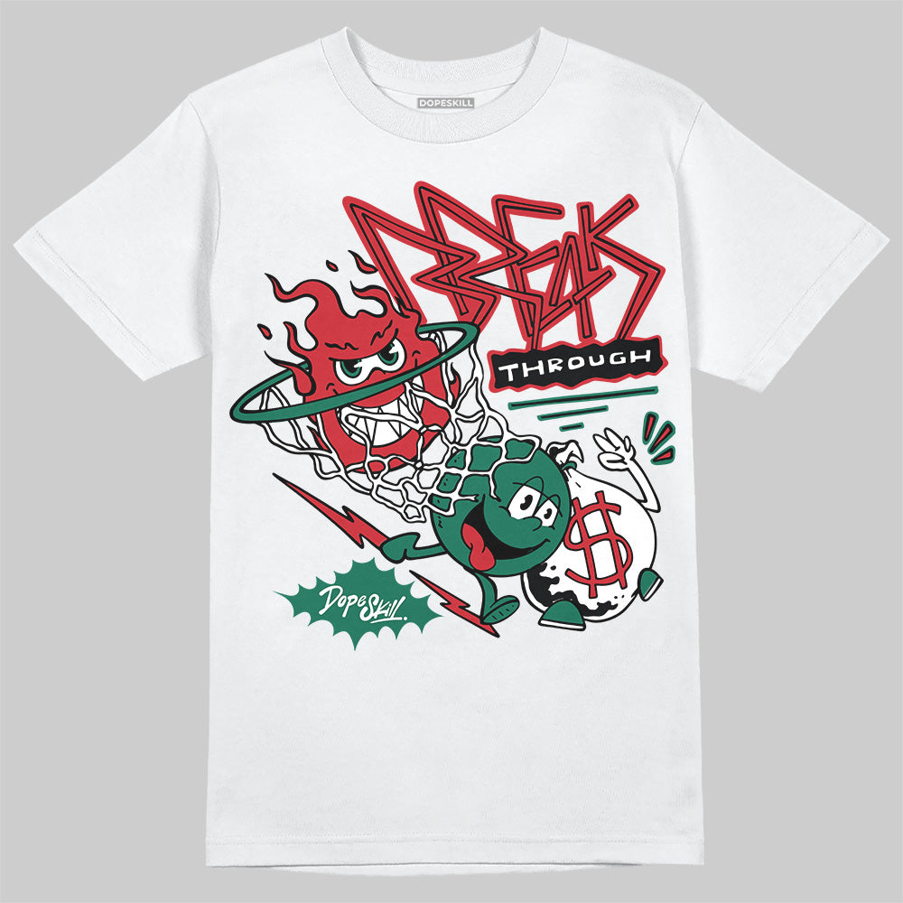 Jordan 5 ‘El Grito’ DopeSkill T-Shirt Break Through Graphic Streetwear - White