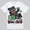 Jordan 3 Retro Black Cat DopeSkill T-Shirt Born To Be Rich Graphic Streetwear - White