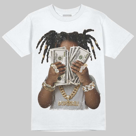 Air Foamposite One 'Triple White' DopeSkill T-Shirt Rich Youth Graphic Streetwear - WHite 