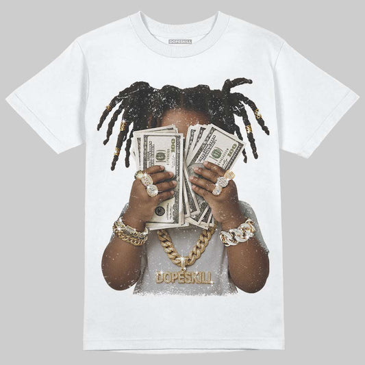 Air Foamposite One 'Triple White' DopeSkill T-Shirt Rich Youth Graphic Streetwear - WHite 