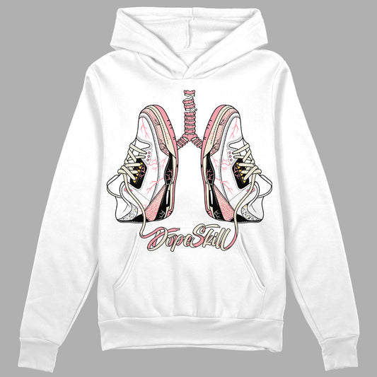 Jordan 3 GS “Red Stardust” DopeSkill Hoodie Sweatshirt Breathe Graphic Streetwear - White 