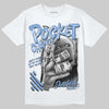 Jordan 4 WMNS 'Forget Me Not' DopeSkill T-Shirt Pocket Change Graphic Streetwear - White