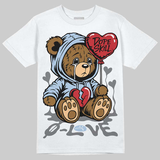 New Balance Abzorb 2000 “Silver/Blue” DopeSkill T-Shirt Broken Bear Graphic Streetwear - White