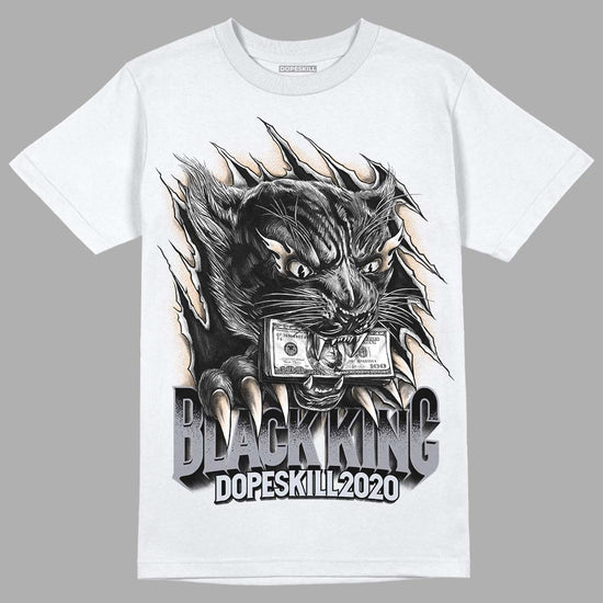 Jordan 4 Retro Frozen Moments DopeSkill T-Shirt Black King Graphic Streetwear - White 