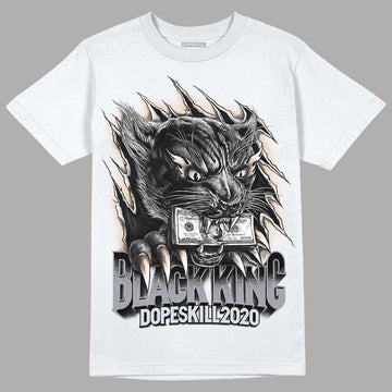 Jordan 4 Retro Frozen Moments DopeSkill T-Shirt Black King Graphic Streetwear - White 