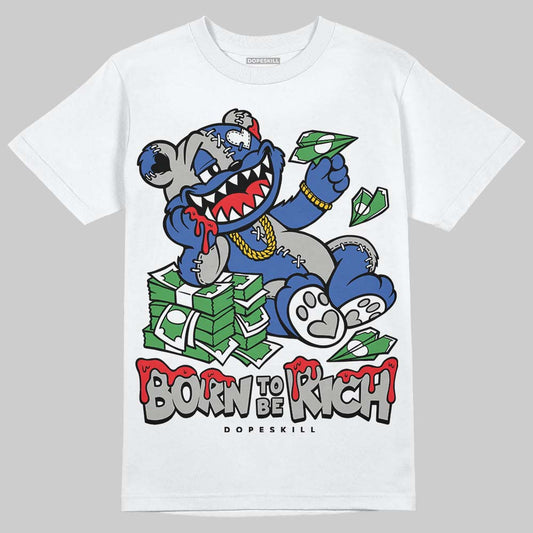 Jordan 3 "Lucky Shorts" DopeSkill T-Shirt Born To Be Rich Graphic Streetwear - White