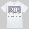 Harris Tweed x Dunk Low Denim Turquoise and Baroque Brown DopeSkill T-Shirt Better Myself Graphic Streetwear - White 