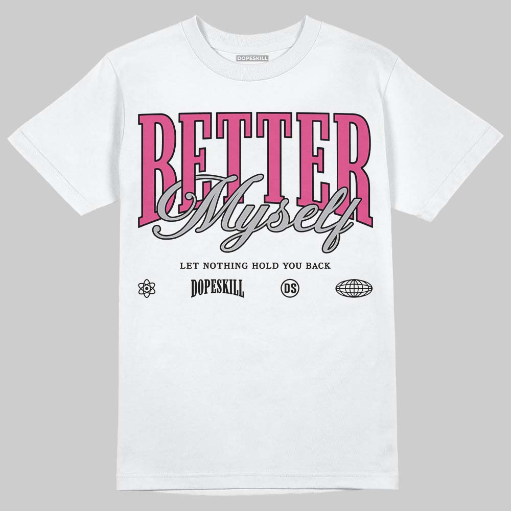 Asics Gel-1130 Pink Glo/ Black DopeSkill T-Shirt Better Myself Graphic Streetwear - White