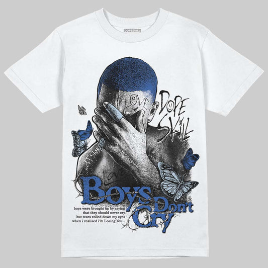 Awake NY x Jordan 5 Retro 'Black Racer Blue' DopeSkill T-Shirt Boys Don't Cry Graphic Streetwear - White
