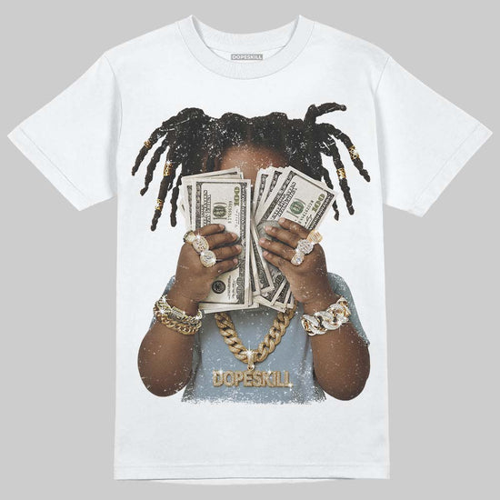 Jordan 40 “Blue Suede” DopeSkill T-Shirt Rich Youth Graphic Streetwear - White 