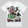 Adidas Samba OG White Black Clear Granite DopeSkill T-Shirt Born To Be Rich Graphic Streetwear - White