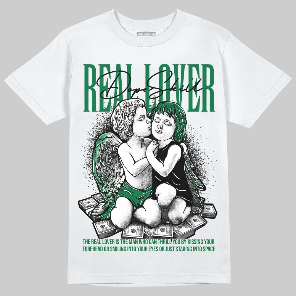 Jordan 1 Low OG "Phantom & Pine Green" DopeSkill T-Shirt Real Lover Graphic Streetwear - White