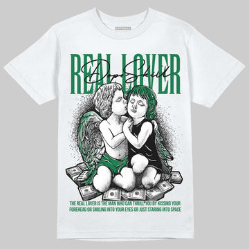 Jordan 1 Low OG "Phantom & Pine Green" DopeSkill T-Shirt Real Lover Graphic Streetwear - White