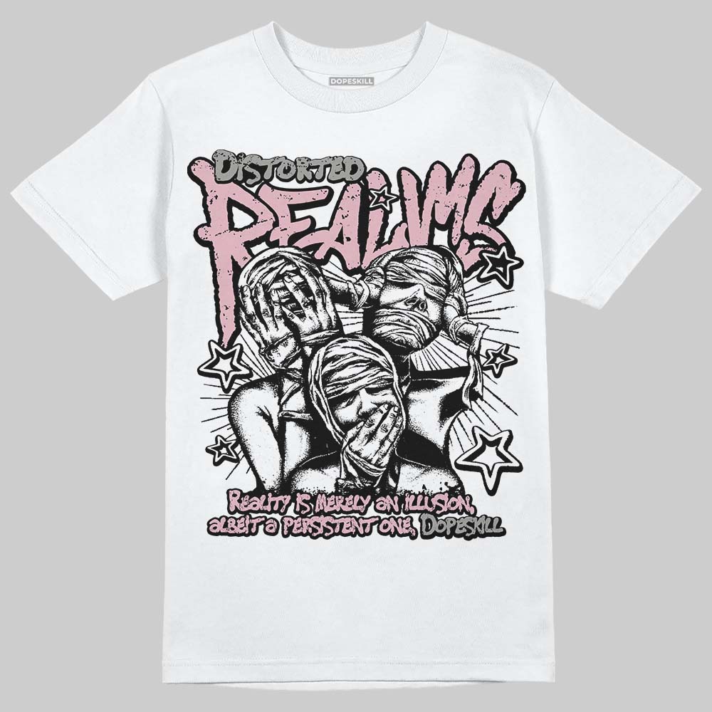 Air Max 95 ‘Pink Foam’ DopeSkill T-Shirt Distorted Realms Graphic Streetwear - White