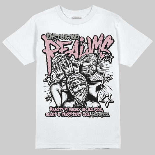 Air Max 95 ‘Pink Foam’ DopeSkill T-Shirt Distorted Realms Graphic Streetwear - White