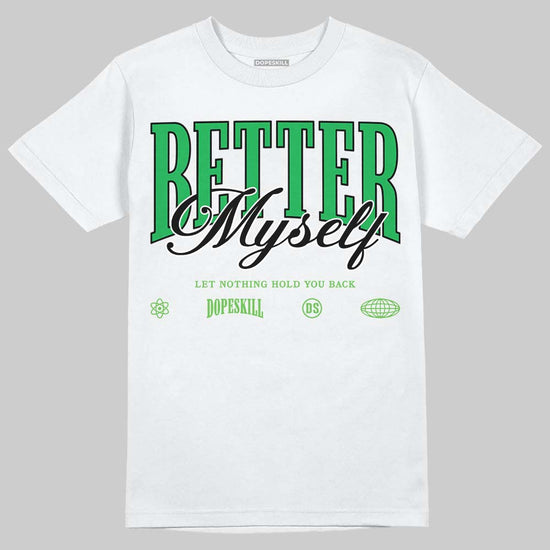 Travis Scott x Jordan Jumpman Jack "GREEN SPARK" DopeSkill T-Shirt Better Myself Graphic Streetwear - White 