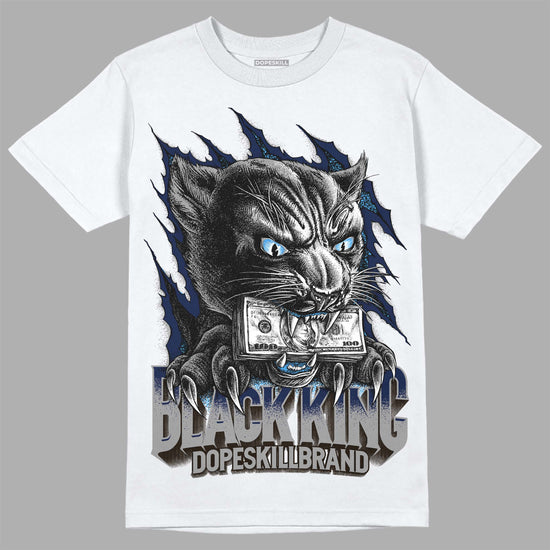 Jordan 3 "Midnight Navy" DopeSkill T-Shirt Black King Graphic Streetwear - White 