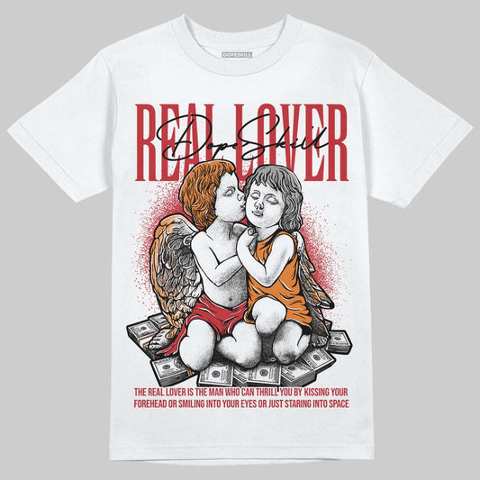 Jordan 5 "Sunset" DopeSkill T-Shirt Real Lover Graphic Streetwear - White
