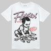 Awake NY x Air Jordan 5 Arctic Pink DopeSkill T-Shirt Flexin' Graphic Streetwear - White