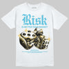 Jordan 11 Retro Gamma Blue (2025) DopeSkill T-Shirt Risk Is Better Than Regret Graphic Streetwear - White