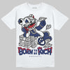 Jordan 1 High OG Rare Air "Deep Royal Blue" DopeSkill T-Shirt Born To Be Rich Graphic Streetwear - White