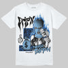 Air Foamposite One “International Blue” DopeSkill T-Shirt Drip'n Never Tripp'n Graphic Streetwear - White