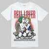 Jordan 7 Miro Olympic DopeSkill T-Shirt Real Lover Graphic Streetwear - White 