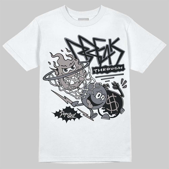 Lanvin Curb Sneakers White Anthracite DopeSkill T-Shirt Break Through Graphic Streetwear - White