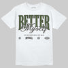 New Balance 1890 Faded Black Utility Green DopeSkill T-Shirt Better Myself Graphic Streetwear - White