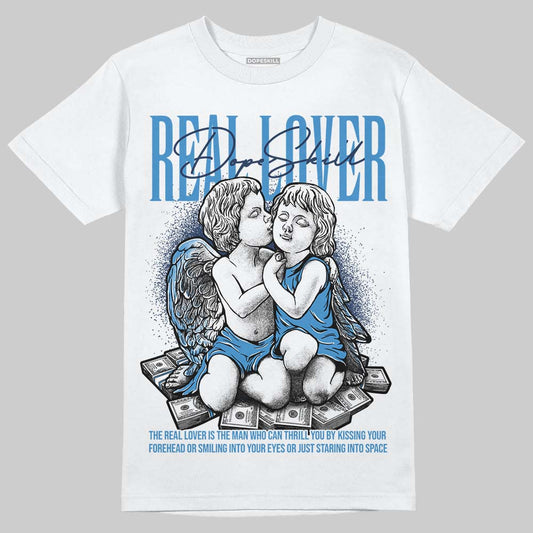 Air Foamposite Pro University Blue (2026) DopeSkill T-Shirt Real Lover Graphic Streetwear - White