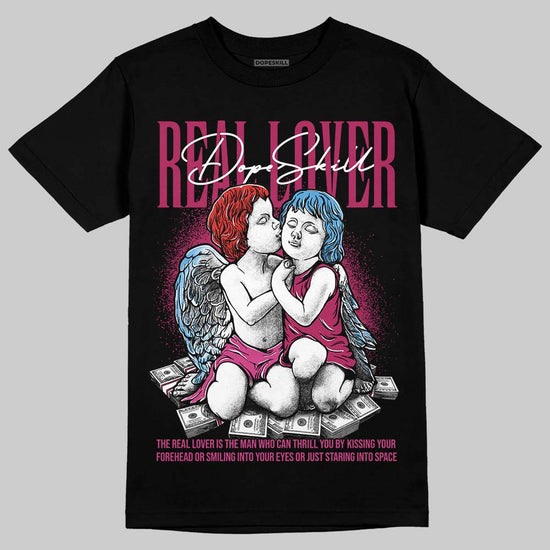 Jordan 4 Sweet Beet DopeSkill T-Shirt Real Lover Graphic Streetwear - Black
