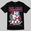 Jordan 4 Sweet Beet DopeSkill T-Shirt Real Lover Graphic Streetwear - Black