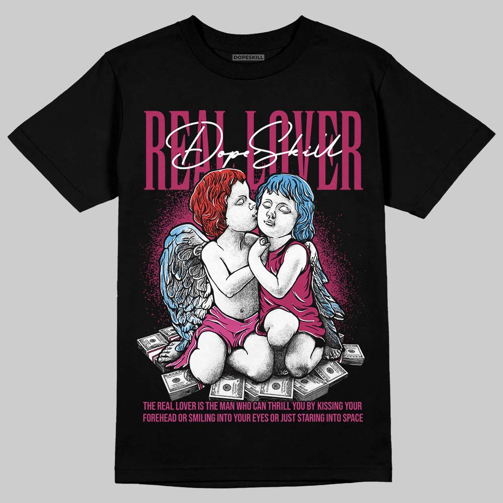 Jordan 4 Sweet Beet DopeSkill T-Shirt Real Lover Graphic Streetwear - Black