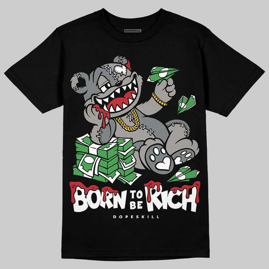 Jordan 9 Cool Grey DopeSkill T-Shirt Born To Be Rich Graphic Streetwear - Black