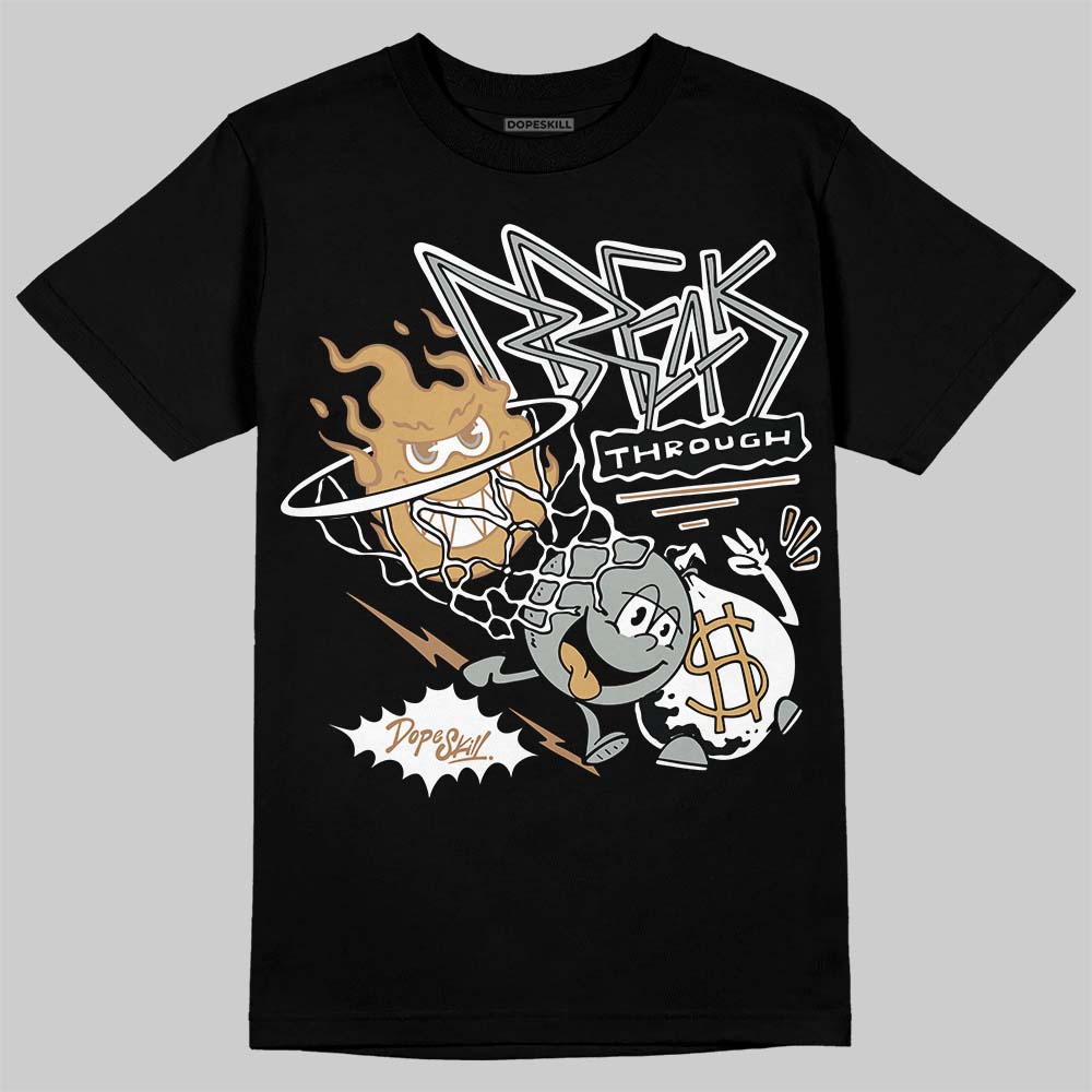 New Balance 1906R ‘White Gold’ DopeSkill T-Shirt Break Through Graphic Streetwear - Black