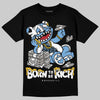 Jordan 12 Retro 'Melo' DopeSkill T-Shirt Born To Be Rich Graphic Streetwear - Black