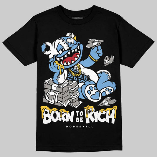Jordan 12 Retro 'Melo' DopeSkill T-Shirt Born To Be Rich Graphic Streetwear - Black