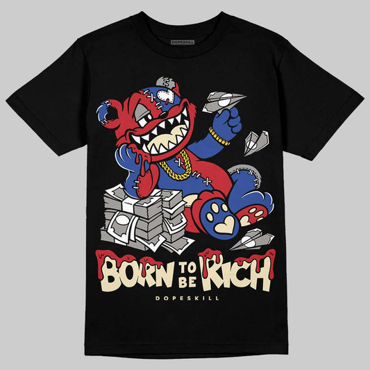 Jordan 4 “Rare Air” DopeSkill T-Shirt Born To Be Rich Graphic Streetwear - Black