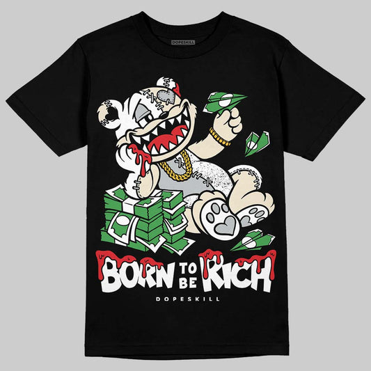 Jordan 5 Retro Reverse Metallic DopeSkill T-Shirt Born To Be Rich Graphic Streetwear - Black