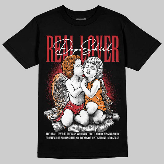 Jordan 5 "Sunset" DopeSkill T-Shirt Real Lover Graphic Streetwear - Black