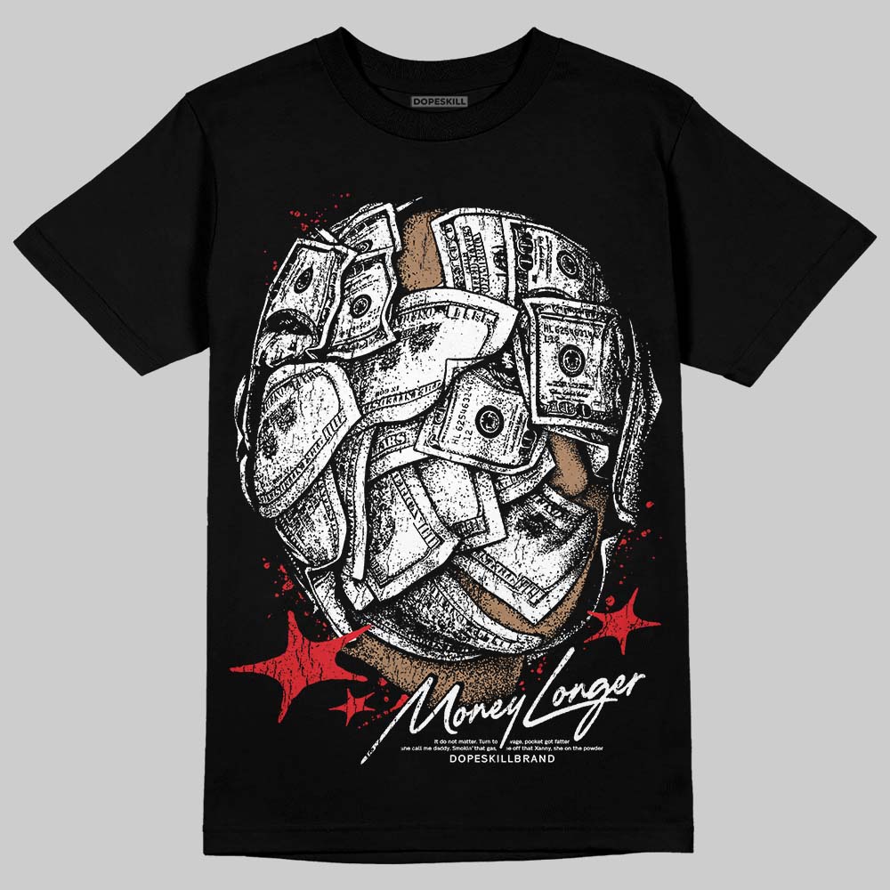 Dunk Low Panda White Black DopeSkill T-Shirt Money Longer Graphic Streetwear - Black