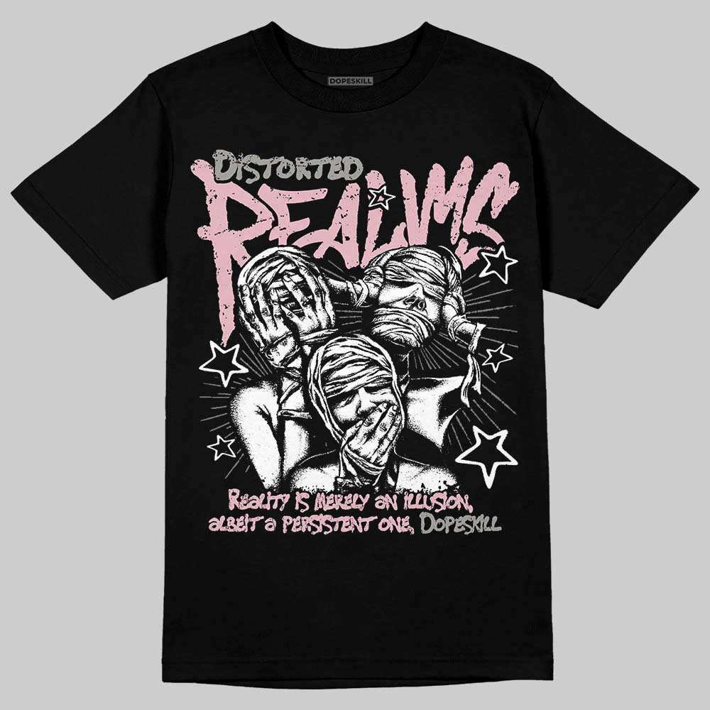 Air Max 95 ‘Pink Foam’ DopeSkill T-Shirt Distorted Realms Graphic Streetwear - Black