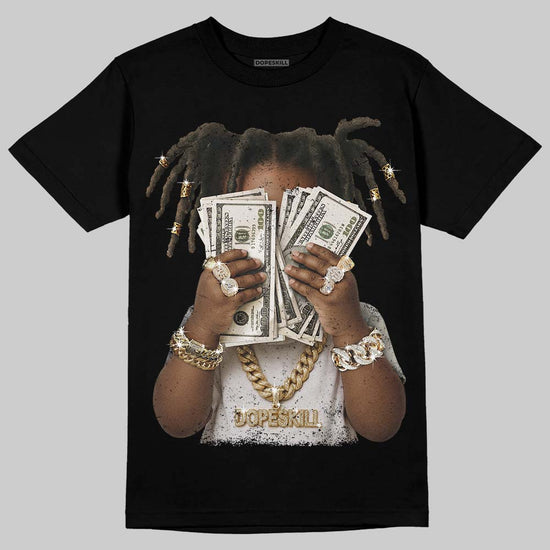 Air Foamposite One 'Triple White' DopeSkill T-Shirt Rich Youth Graphic Streetwear - Black