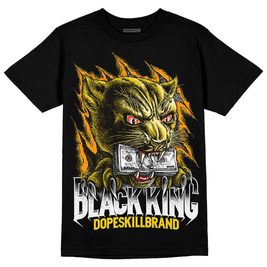 Jordan 6 “Yellow Ochre” DopeSkill T-Shirt Black King Graphic Streetwear - Black