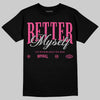 Asics Gel-1130 Pink Glo/ Black DopeSkill T-Shirt Better Myself Graphic Streetwear - Black
