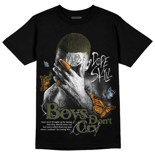 Jordan 5 "Olive" DopeSkill T-Shirt Boys Don't Cry Graphic Streetwear - Black