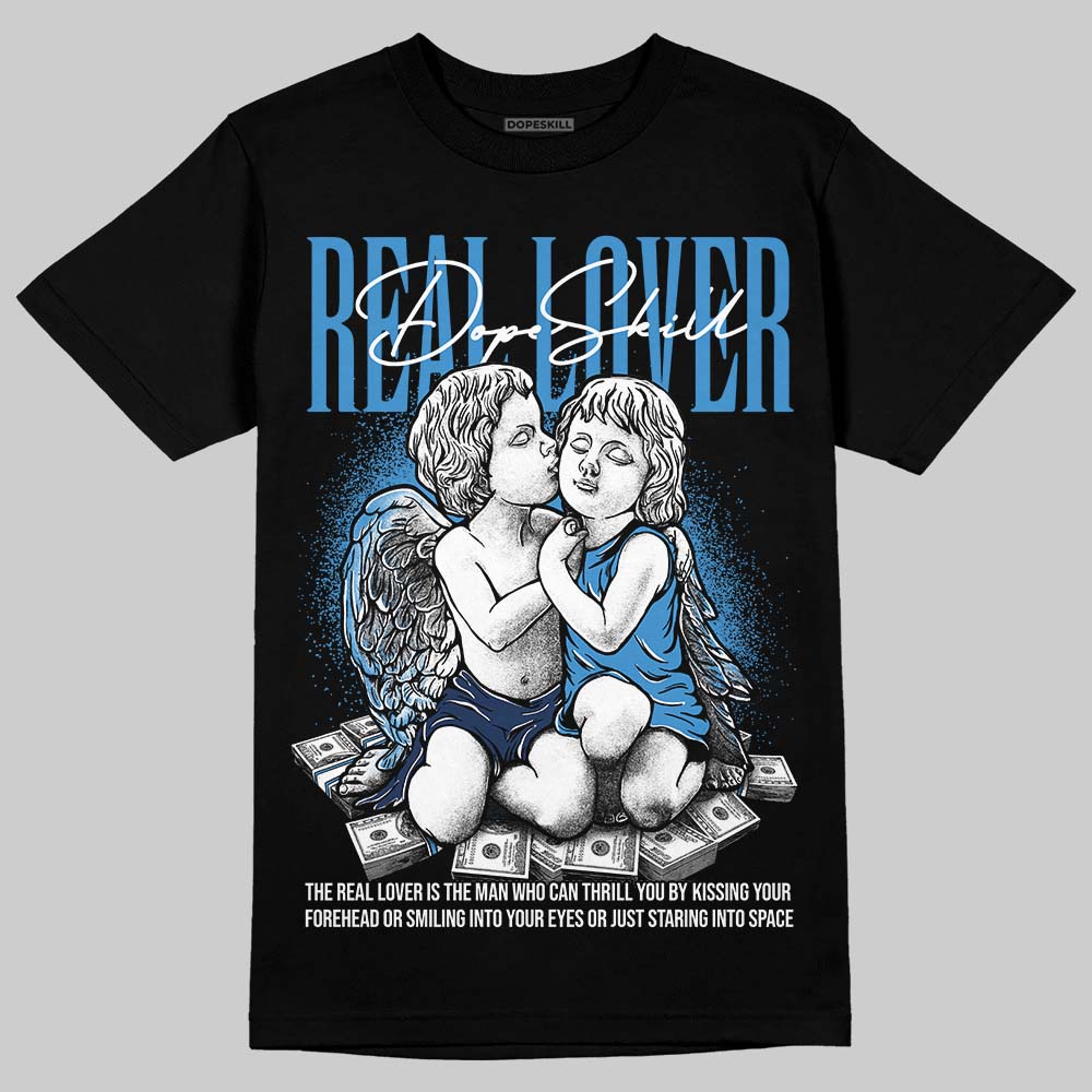 Air Foamposite Pro University Blue (2026) DopeSkill T-Shirt Real Lover Graphic Streetwear - Black