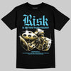 Jordan 11 Retro Gamma Blue (2025) DopeSkill T-Shirt Risk Is Better Than Regret Graphic Streetwear - Black