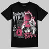 ASICS Gel Kayano 14 Pink Glo DopeSkill T-Shirt Drip'n Never Tripp'n Graphic Streetwear - Black